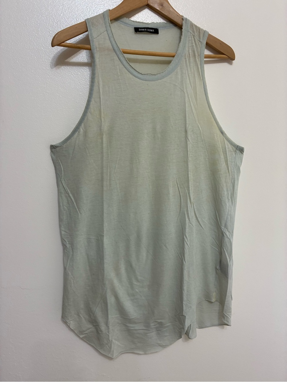 Damir Doma Pale Sage Scoop Neck Tank